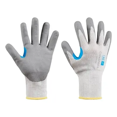Premium Honeywell 26-0513W/10XL CoreShield A6/F Coated Cut Resistant Gloves, 10/XL, HPPE/Alloy/Basalt, Nitrile Micro-Foam, 13 ga, Grey