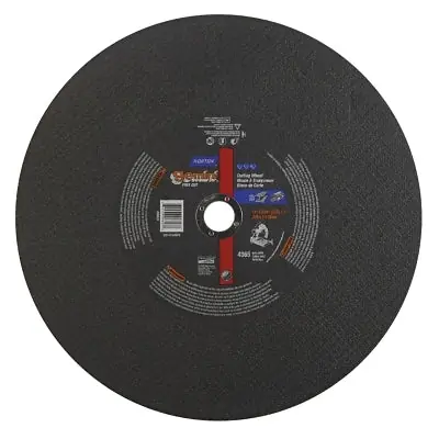 Norton 66253306627 Gemini Chop Saw Reinforced Chopsaw Wheel 14 in dia 7/64 in Thick 1 in Arbor Get Yours