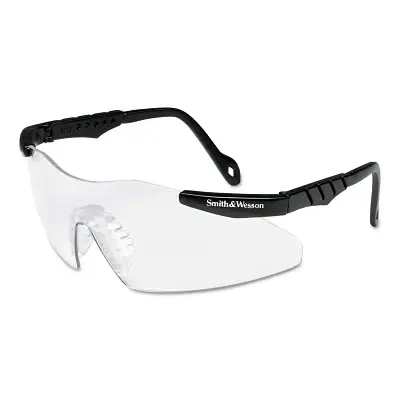 Smith and Wesson 19799 Magnum 3G Safety Glasses Clear Polycarbonate Lens Black Frame Time-Limited