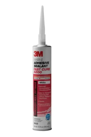 3M 7000000629 Marine Adhesive Sealant 5200 Fast Cure White 0.1 Gallon Cartridge 12 per Case Big Sale