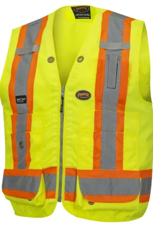 While Supplies Last Pioneer V1010141U-L Safety Vest Green Large