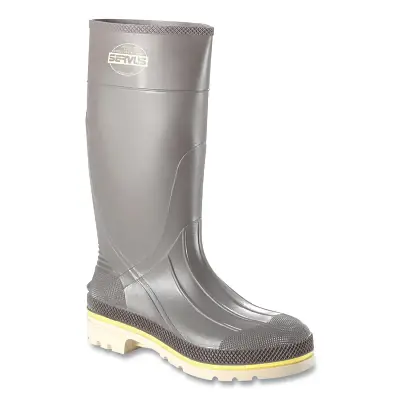 Servus 75105-GYM-090 PRO+ PVC Steel Toe Boots 15 in H Size 9 Gray/Yellow/Beige Crafted
