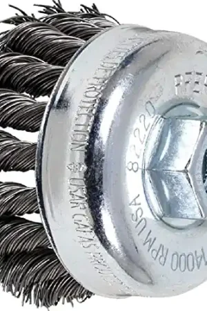 Pferd 82220 Knot Wire Cup Brush .020 Inch Carbon Steel Wire 5/8-11 Thread Buy Today