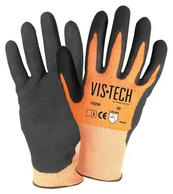 Buy Direct Wells Lamont Y9296M Vis-Tech Hi-Vis Cut-Resistant Nitrile Coating Medium