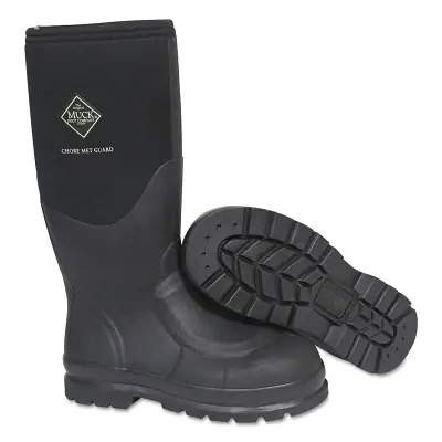Servus CHS-META-BLK-050 Chore Met Guard Boots Size 5 16 in H Rubber Black Cheap