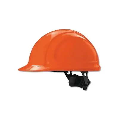 Honeywell North N10R030000 North Zone N10 Ratchet Hard Hat 4 Point Front Brim Orange Authentic
