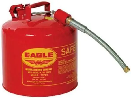 Eagle U251S Type II Safety Can 5 Gallon with Flexible Spout Buy Direct