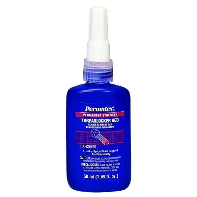 Permatex 26250 Permanent Strength Red Threadlocker 50 mL 1 in Thread Final Sale