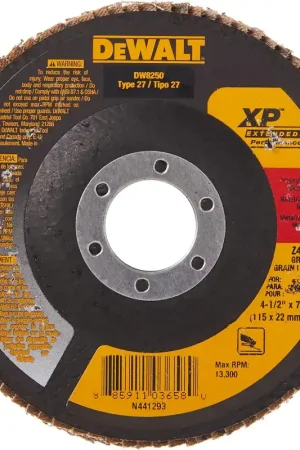 Brand New DeWalt DW8250 4-1/2 Inch by 7/8 Inch 40g XP Flap Disc