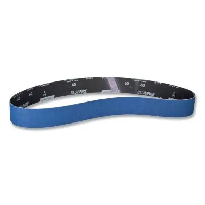 Fresh Stock Norton 78072728827 BlueFire R823P ZA Medium Grit Narrow Benchstand Belt 4 inches x 36 inches 60 Grit