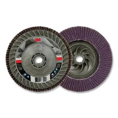 3M 7100242991 Flap Disc 60+ Grit 5 inch Diameter 12000 RPM Crafted