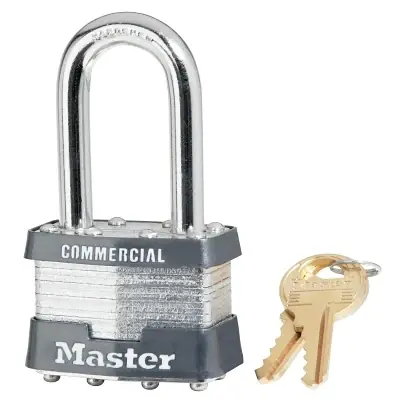 Master Lock 1KALF-3303 Laminated Steel Padlock 5/16 inch dia 3/4 inch W x 1-1/2 inch H Shackle Keyed Alike Keyed 3303 Cheap