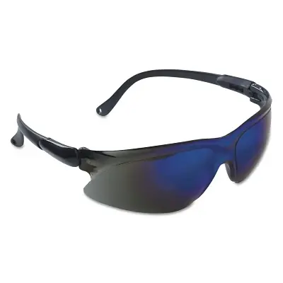 Trusted Brand Kimberly-Clark Professional 14475 V20 Visio Safety Eyewear Blue Mirror Lens Anti-Scratch Black Frame