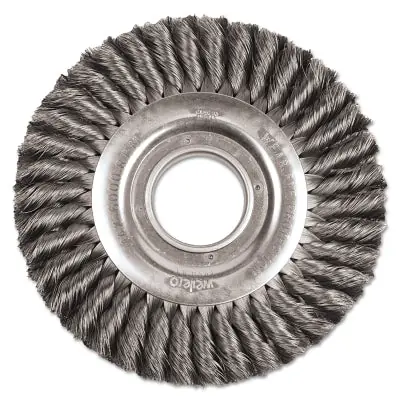 Best Choice Weiler 9430 Wide Face Standard Twist Knot Wire Wheel 6000 RPM 8 in Dia