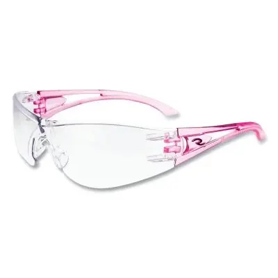 Radians OP6710ID Optima Safety Eyewear Clear Lens Polycarbonate Pink Frame Express Delivery