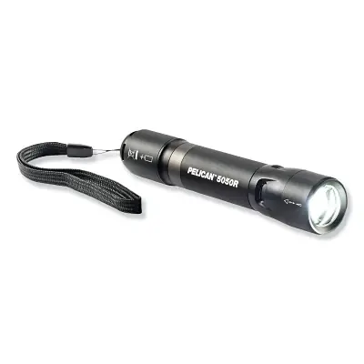 Certified Pelican 05050R-0000-110 Black Rechargeable Flashlight 1-18650 Lithium Battery
