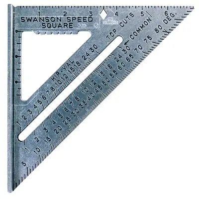 Swanson Tools S0101 Speed Square 7 Inches Heavy-Gauge Billet Aluminum Alloy Discount
