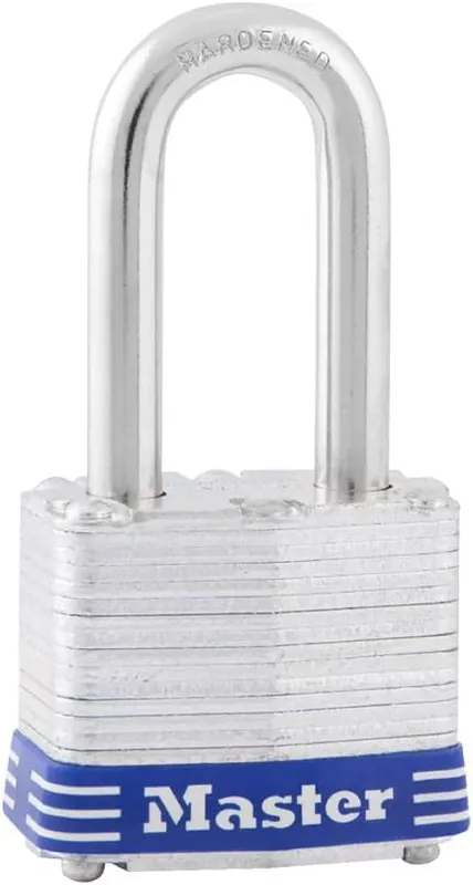 Certified Master Lock 3DLF Long Shackle Padlock 1.5 Inch Shackle