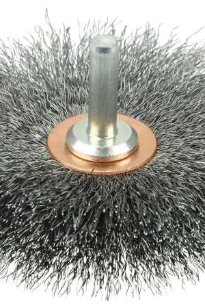 Bargain Weiler 17615 CFX-3 Narrow Face Wire Wheel 0.008 Steel Fill 1/4 Stem