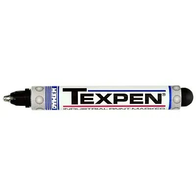 Dykem 16033 Texpen Industrial Steel Ball Tip Paint Marker Black 3/32 in Medium Next Day Delivery