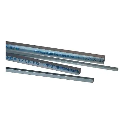 Clearance Precision Brand 14475 Square Zinc Plated Keystocks 7/8 in x 12 in 4 per bundle