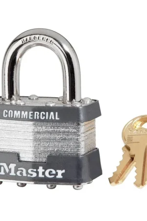 Master Lock 1KA-2092 No. 1 Laminated Steel Padlock 5/16 in dia Keyed Alike 2092 Direct From Factory