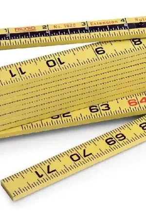 Ridgid 73365 6 ft Outside Reading Fiberglass Fold Rule Popular