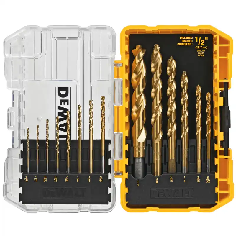 Instant Buy DeWalt DW1354 14-Piece Pilot Point Titanium Drill Bit Set