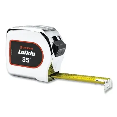 Crescent Lufkin L935-02 LFK Chrome Power Tape 35 ft SAE Yellow Blade Chrome Case Top Pick
