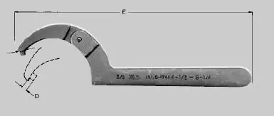 Hot Picks Martin Tools 0472A Adjustable Pin Spanner Wrench 1-1/4 to 3 Inch