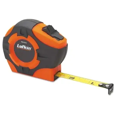 Crescent Lufkin PHV1035CMEN P1000 Series Measuring Tape 3/4 In x 16 Ft Hi-Viz Orange/Yellow High Quality