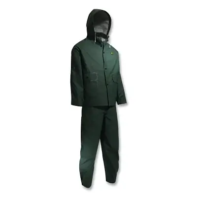 ONGUARD 7660000.2X Sitex 3-Pc Rain Suit with Detachable Hood Jacket/Bib Overalls Polyester PVC 2X-Large Big Sale