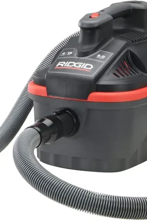 Price Drop RIDGID 50313 Model 4000RV 4-Gallon Portable Wet and Dry Compact Vacuum Cleaner with 5.0 Peak-HP Motor, 4 gallon, Red