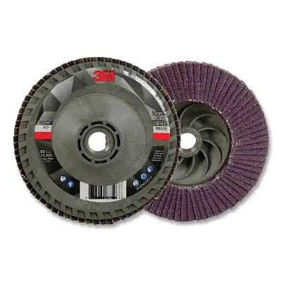 3M 7100243874 Flap Disc 769F 4.5 Inch Diameter 60+ Grit 13300 RPM Clearance