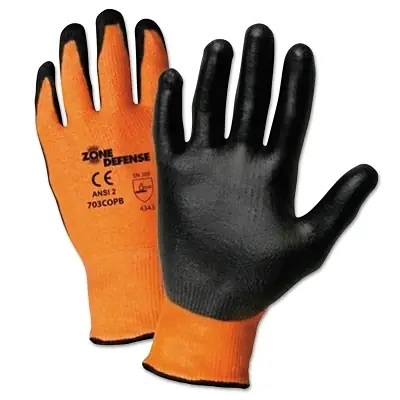 Best Choice PIP 703COPB/L Zone Defense Gloves Large Orange/Black