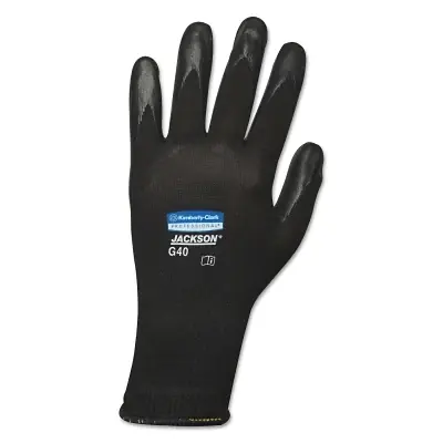 Kimberly-Clark Professional 13838 KleenGuard G40 Polyurethane Coated Gloves 8 Medium Black Best Choice