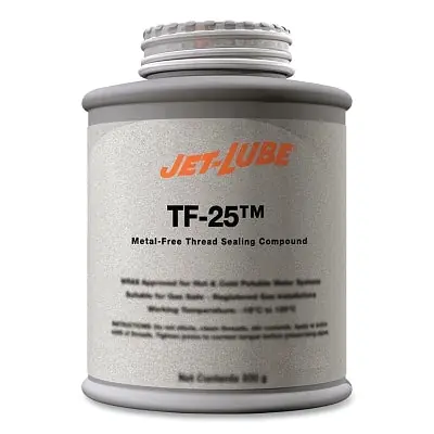 Final Sale Jet-Lube 23502 TF-25 Heavy Duty Thread Sealant .5 lb Brush Top Can