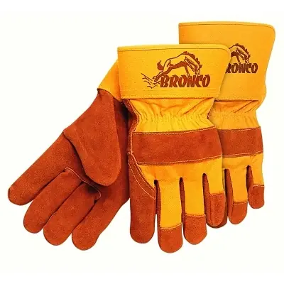 Professional Grade MCR Safety 1680 Premium Side Split Cow Gloves Large