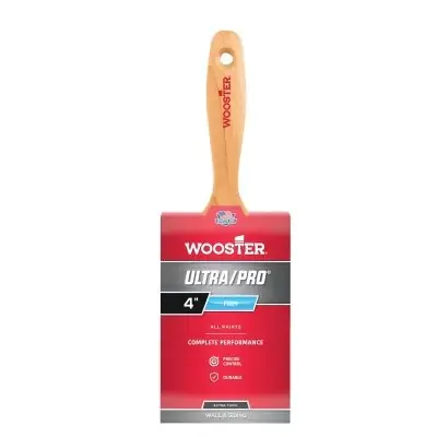 Latest Wooster 41730040 Ultra/Pro Paint Brushes Nylon/polyester Wood Handle 4 in
