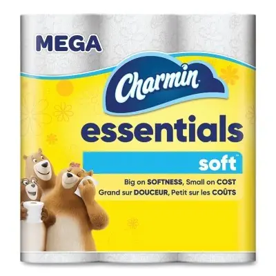 Charmin 3154 Essentials Soft Bathroom Tissue 3.92 in L x 4 in W Per Sheet, 2-Ply, 244 Sheets, 48 RL/CA Cheap