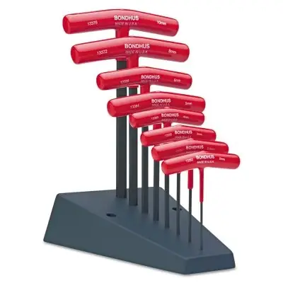 Bondhus 13389 T-Handle Hex Tool Sets Metric 8 Per Stand Top Rated