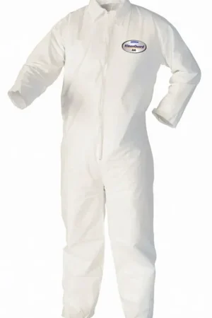 KleenGuard 44304 XL Size Microporous Film Laminate Coverall in White Clearance