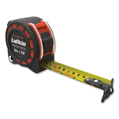 Price Drop Crescent Lufkin L1125CME-02 Shockforce Nite Eye Dual-Sided Tape Measure 1-3/16 inches W x 25 feet L CME Blade