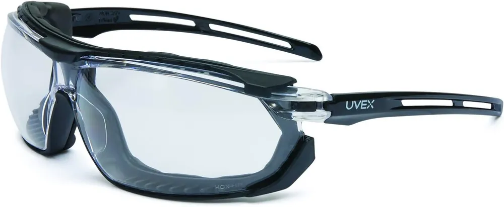 Direct From Factory Honeywell S4040 Safety Glasses Black Frame Clear Lens UV Protection Anti-Fog