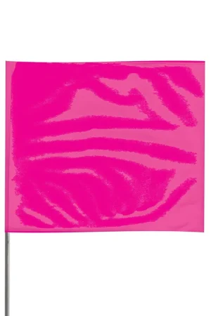 Presco 4536PG Stake Flags 36 Inches Pink Glo Wire Stake Pack of 100 Markdown