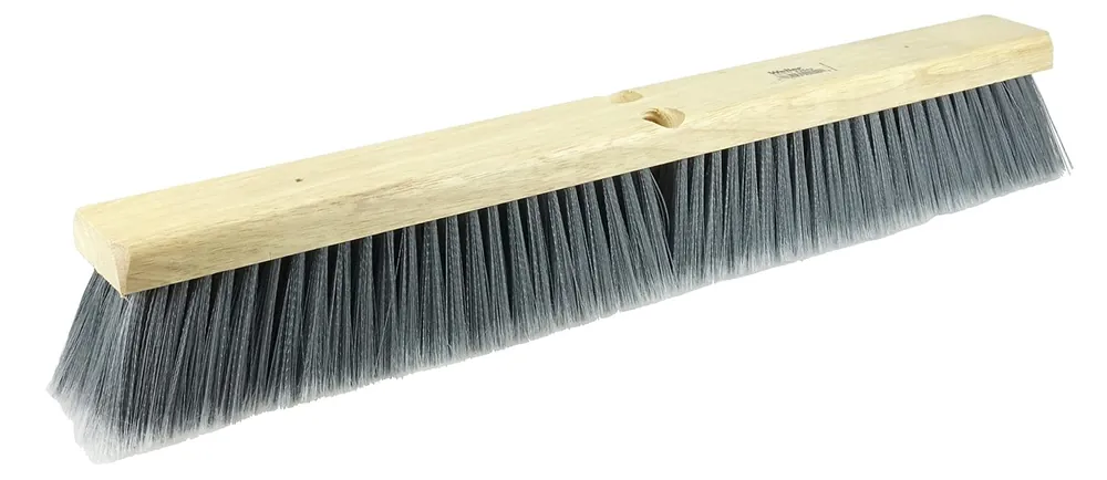 Weiler 42042 24 in Fine Sweep Floor Brush Flagged Silver Polystyrene Fill Final Sale