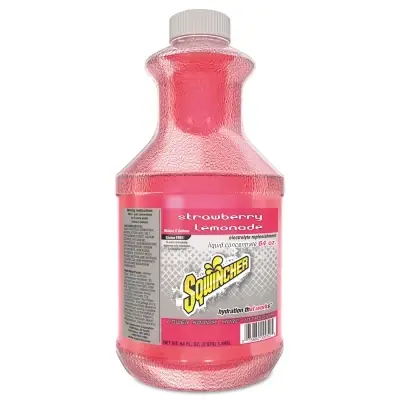 Hot Deal Sqwincher 159030319 Liquid Concentrate 64 oz Bottle Yields 5 gal Strawberry Lemonade