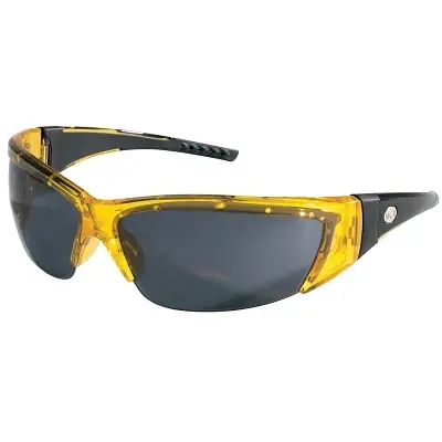 Limited Time MCR Safety FF232 ForceFlex Protective Eyewear Gray Lens Translucent Yellow Frame