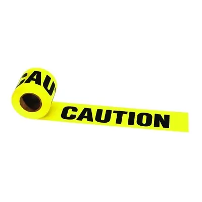 Irwin 66200 Strait-Line Barrier Tape 3 in x 300 ft Caution Brand New