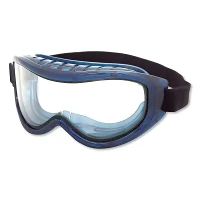 Sellstrom S80200 Odyssey II Series Industrial Dual-Lens Goggle Clear Lens Blue Frame OTG AF/HC Cheap